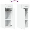vidaXL Aparador 30x42,5x93 cm derivados de madeira branco