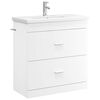 vidaXL Conjunto de M&oacute;veis para Banheiro Branco 81 x 40 x 84,5 cm