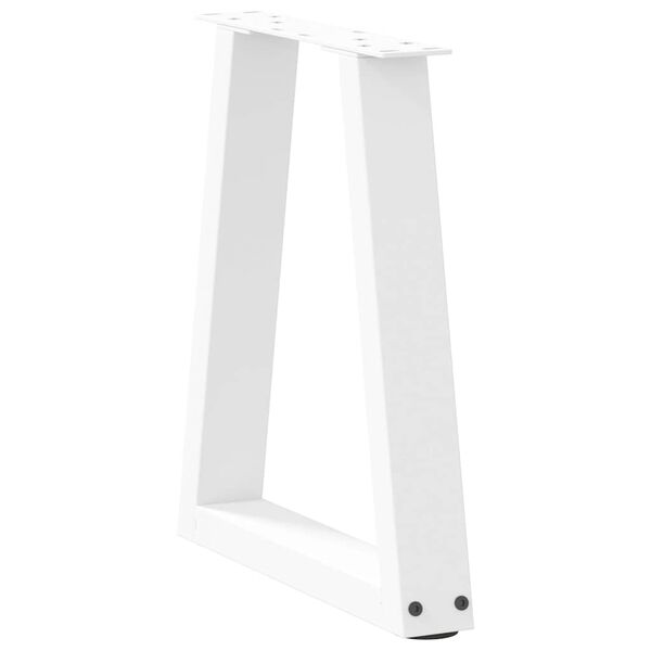 vidaXL P&eacute;s para mesa de centro em V 2 pe&ccedil;as Branco 38x(42-43,3) cm A&ccedil;o