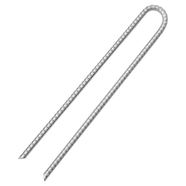 vidaXL Estacas p/ tenda 6 pcs forma de U 41,5 cm &Oslash;12mm a&ccedil;o galvanizado