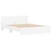 vidaXL Estrutura de cama com cabeceira 140x190 cm branco