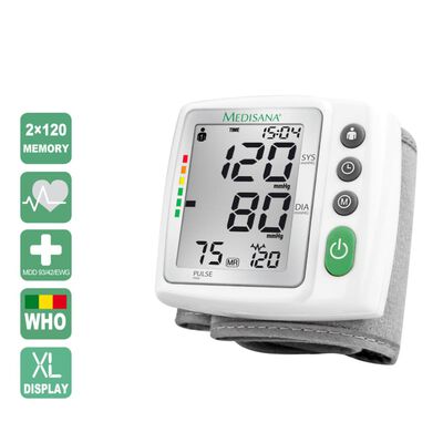Medisana Medidor de pressão arterial de pulso BW 315 branco 51072