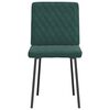 vidaXL Cadeiras de jantar 4 pcs veludo verde-escuro