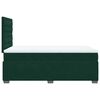 vidaXL Cama boxspring com colch&atilde;o 120x190 cm veludo verde-escuro