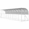 vidaXL Gaiola para Galinha Contra a Parede Prateado 600 x 150 x 215 cm