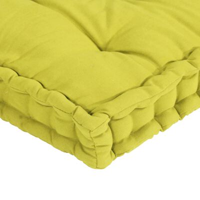 vidaXL Almofadões para sofá de paletes 5 pcs algodão verde maçã