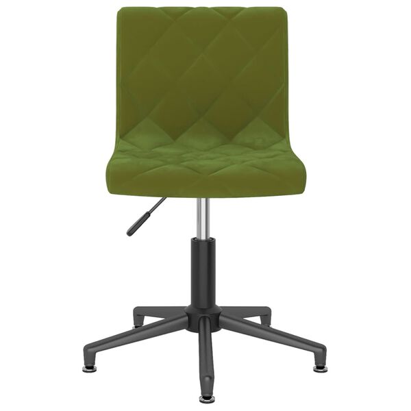 vidaXL Cadeiras de jantar girat&oacute;rias 2 pcs veludo verde-claro