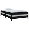 vidaXL Cama empilhável 80 x 200 cm madeira de pinho maciça preto