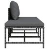 vidaXL 3 pcs conjunto sof&aacute;s de jardim c/ almofad&otilde;es vime PE cinzento