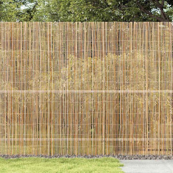 vidaXL Cerca de Bambu Natural 500 x 180 cm Bambu