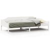 vidaXL Estrutura de cama sem colch&atilde;o 80x200 cm pinho maci&ccedil;o branco