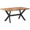 vidaXL Mesa jantar 160x80x75 cm madeira maci&ccedil;a c/ acabamento a mel