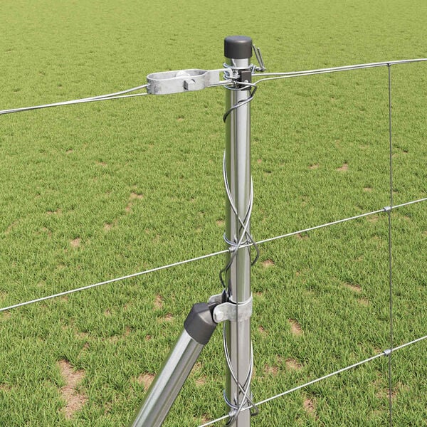 vidaXL Cerca Selvagem Galvanizado a Quente 1000 x 120 x 0,18 cm Ferro