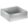 vidaXL Vaso de Jardim Prateado 60 x 60 x 20 cm A&ccedil;o Galvanizado