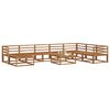 vidaXL Conjunto de Sof&aacute;s para Exterior 9 pcs Natural