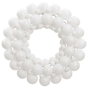 vidaXL Guirlanda de Natal 45 cm poliestireno branco