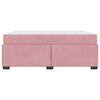 vidaXL Estrutura da Cama com colch&atilde;o Rosa 180 x 200 cm tecido