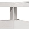 vidaXL Estante cabeceira forma de L 90 cm madeira pinho maci&ccedil;a branco