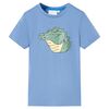 T-shirt de crian&ccedil;a azul m&eacute;dio 140
