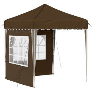 vidaXL Tenda de Festa Pop-up Cinzento-acastanhado 195 x 195 x 245 cm
