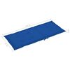 vidaXL Cadeiras de jardim c/ almofad&otilde;es azul real 2 pcs teca maci&ccedil;a