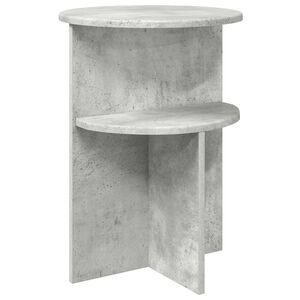 vidaXL Mesa Lateral com armazenamento Cinzento Cimento &Oslash; 39,5 x 55 cm