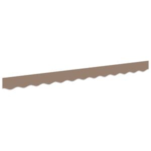 vidaXL Substitui&ccedil;&atilde;o de Valance de Toldo Cinzento-acastanhado Poli&eacute;ster