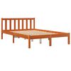 vidaXL Cama sem colch&atilde;o 120x190 cm madeira pinho maci&ccedil;a castanho-mel