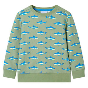 vidaXL Sweatshirt para crian&ccedil;a cor caqui-claro 104