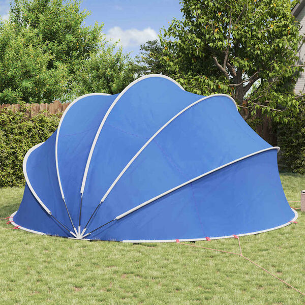 vidaXL C&uacute;pula de Piscina Manual Azul 546 x 516 x 250 cm