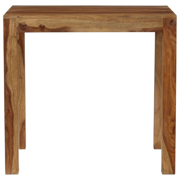 vidaXL Mesa de jantar em madeira de ac&aacute;cia maci&ccedil;a 82x80x76 cm