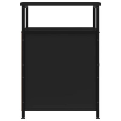 vidaXL Mesa de cabeceira 40x42x60 cm derivados de madeira preto