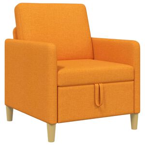 vidaXL Sofa com Armazenamento Amarelo Escuro 72 x 78 x 87 cm Poli&eacute;ster