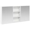 vidaXL Conjunto de Arm&aacute;rios para Banheiro 3 unid. Branco