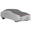 vidaXL Cobertura carro p/ Sedan prote&ccedil;&atilde;o de granizo L cinza/prateado