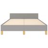 vidaXL Estrutura de cama sem colchão 120x200 cm tecido cinzento-claro