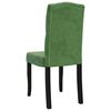 vidaXL Cadeiras de jantar 4 pcs veludo verde-escuro