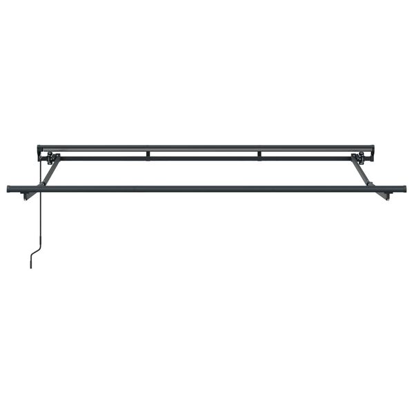 vidaXL Toldo Retr&aacute;til Manual Amarelo, Laranja e Branco 3,5 x 2 m