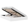 vidaXL Cama com Armazenamento Branco Puro 137 x 190 cm Couro sint&eacute;tico