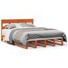 vidaXL Cama sem colch&atilde;o 160x200 cm madeira pinho maci&ccedil;o castanho-mel