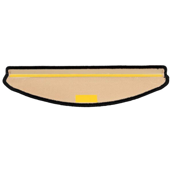 vidaXL Tapetes de escadas adesivos 5 pcs 65x21x4 cm preto e cinzento