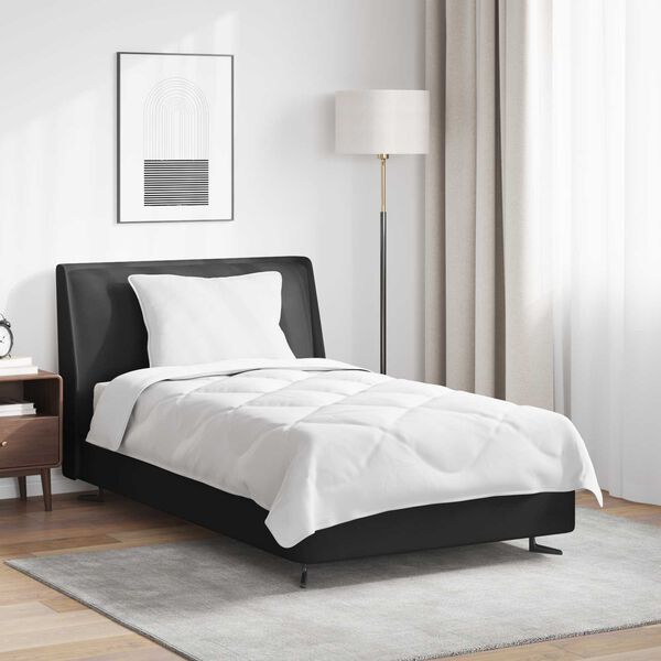 vidaXL Edred&atilde;o com travesseiro 2 pcs Branco Microfibra