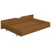 vidaXL Estrutura cama c/ 2 gavetas 160x200cm pinho maci&ccedil;o castanho mel