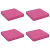 vidaXL Almofadas de Assento de 4 Pe&ccedil;as VUGHT 4 pcs 100% Poli&eacute;ster Rosa