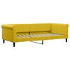 vidaXL Sof&aacute;-cama 90x200 cm veludo amarelo