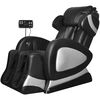 vidaXL Cadeira de massagens com ecr&atilde; couro artificial preto