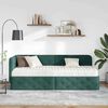 vidaXL Estrutura de Cama de Canto Verde Escuro 80 x 200 cm Veludo