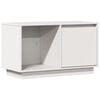 vidaXL M&oacute;vel de TV 74x35x44 cm madeira de pinho maci&ccedil;a branco