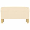 vidaXL Banco 70x35x41 cm tecido cor creme