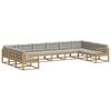 vidaXL Conjunto de Sof&aacute;s para Exterior 10 unid.